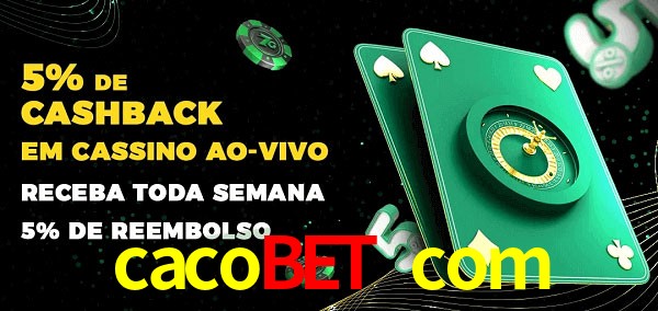 Promoções do cassino ao Vivo cacobet com